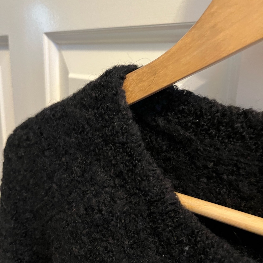 & Other Stories Women's Small Wool Chunky Fuzzy Cropped Pullover - Picture 6 of 12